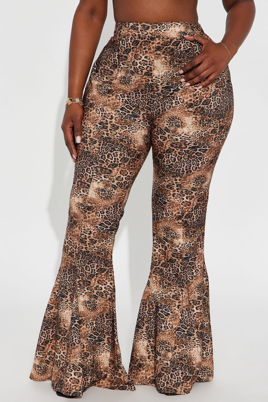 Winnie Leopard Flare Pant 34″ - Leopard
