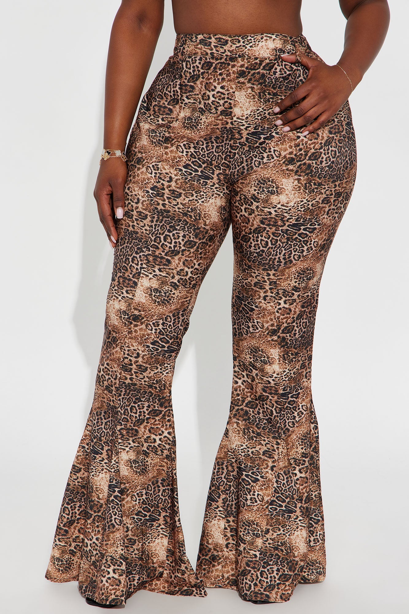 Winnie Leopard Flare Pant 34″ - Leopard
