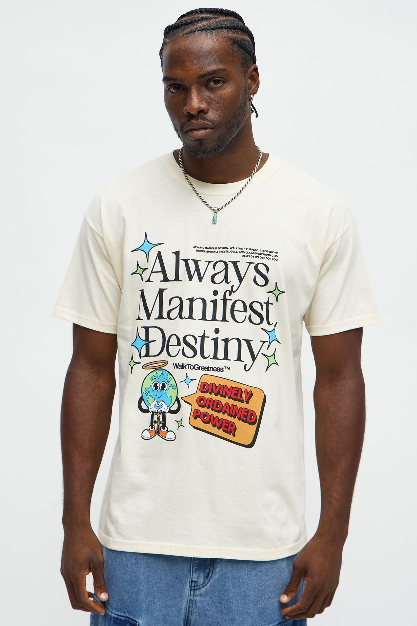Always Manifest Destiny Short Sleeve Tee - Natural