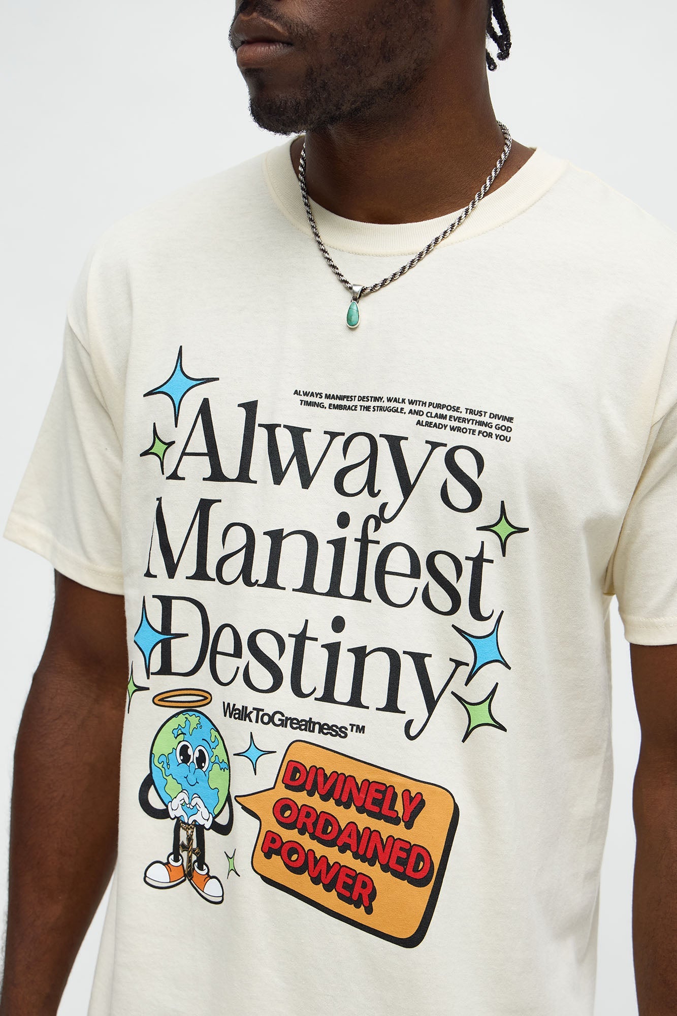 Always Manifest Destiny Short Sleeve Tee - Natural