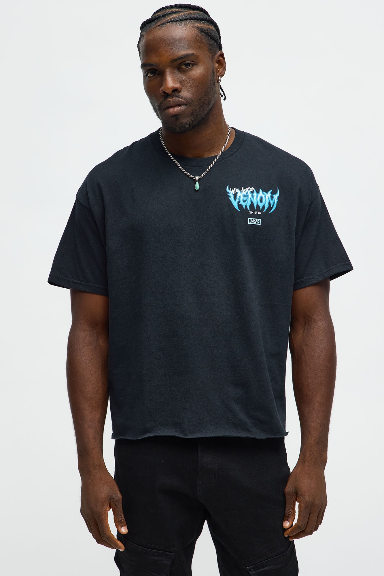 Venom Along Came A Spider Oversized Short Sleeve Tee - Black