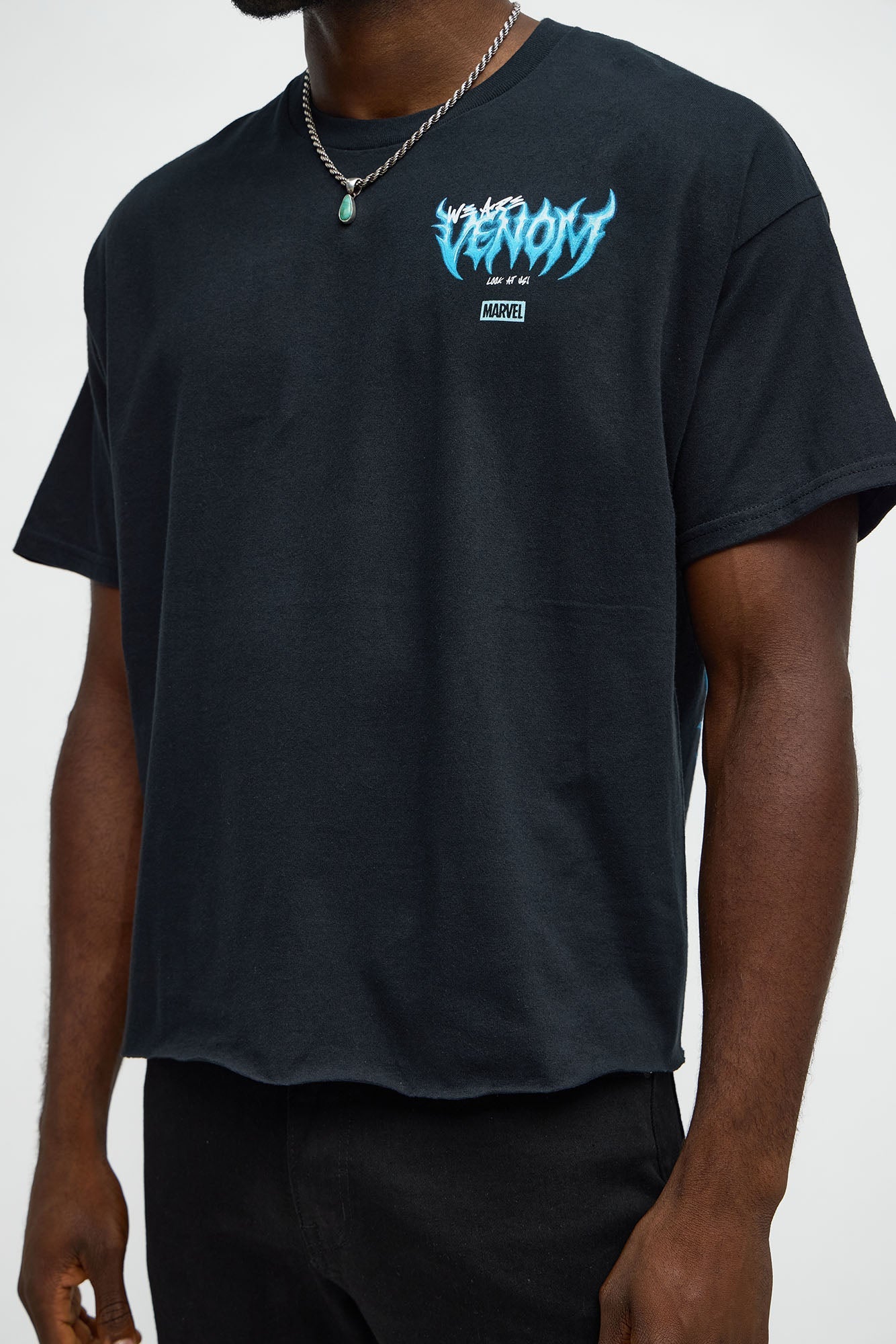 Venom Along Came A Spider Oversized Short Sleeve Tee - Black