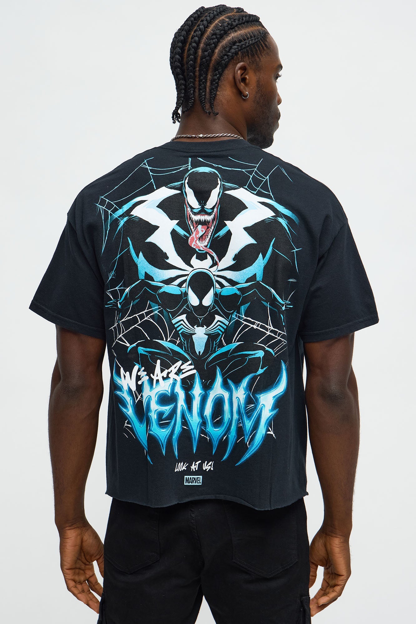 Venom Along Came A Spider Oversized Short Sleeve Tee - Black