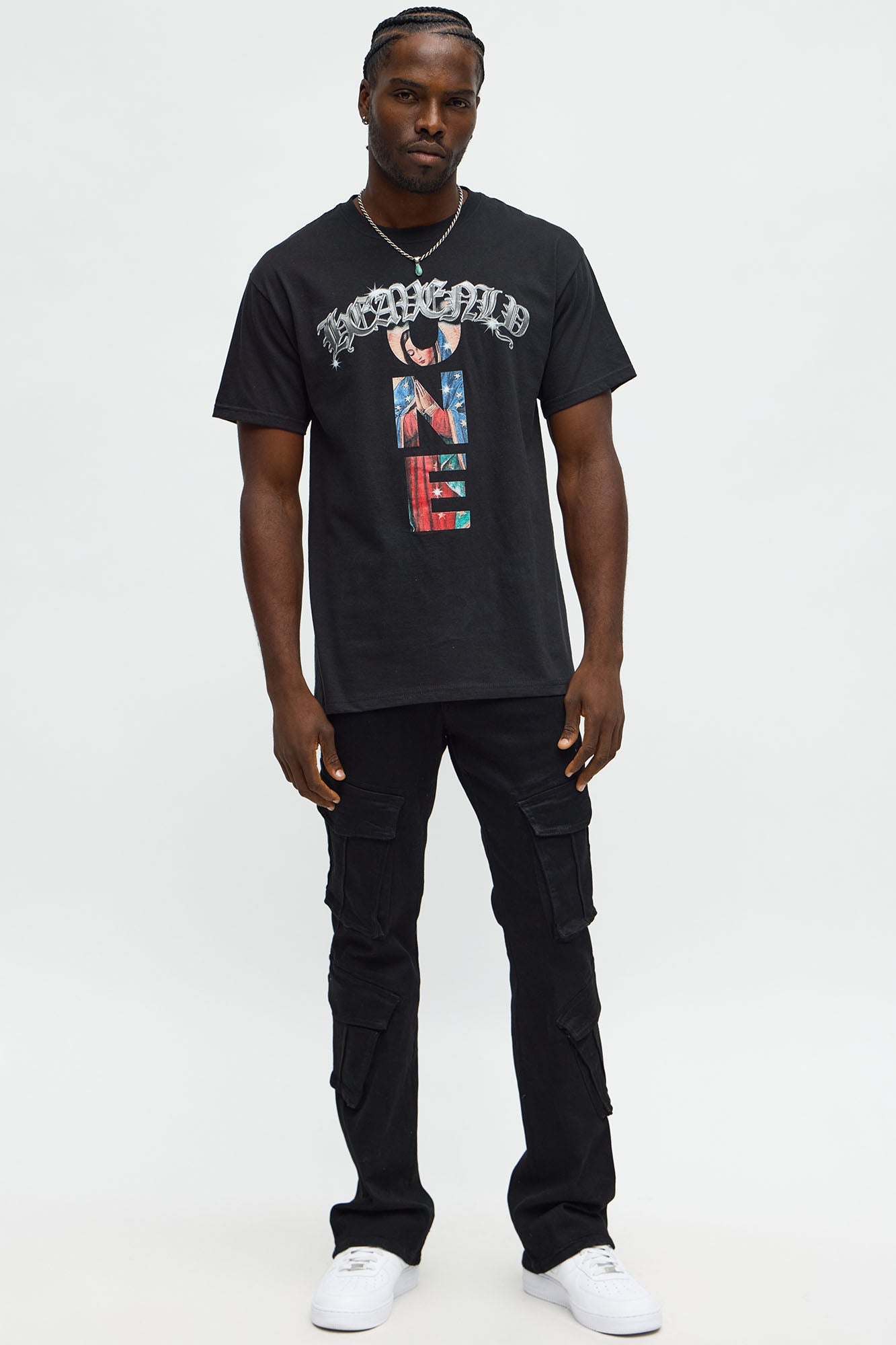 Heavenly One Protect Me Short Sleeve Tee - Black
