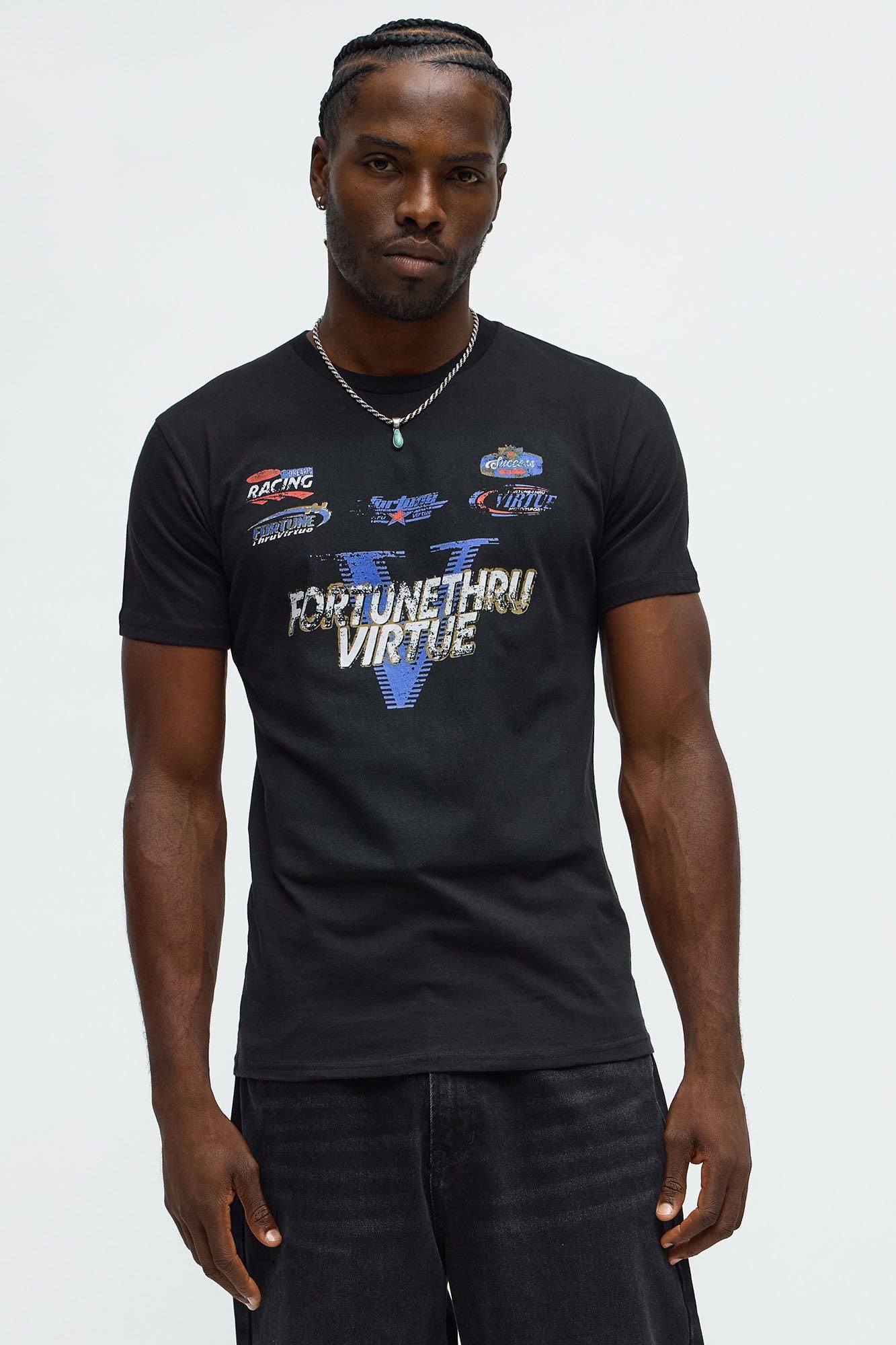 Fortune Thru Virtue Short Sleeve Tee - Black