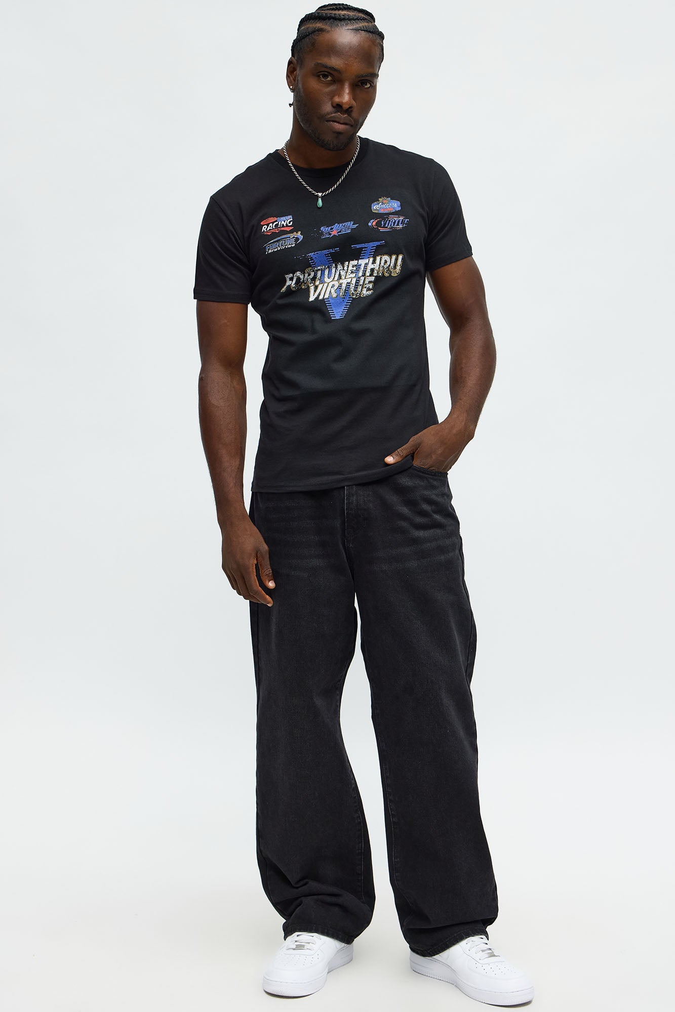 Fortune Thru Virtue Short Sleeve Tee - Black