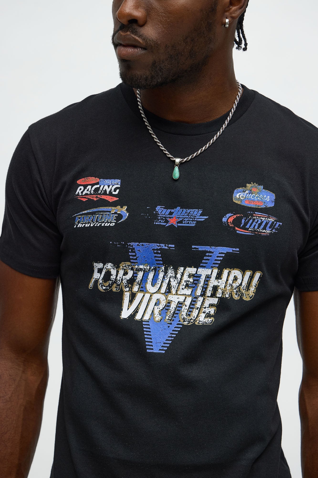 Fortune Thru Virtue Short Sleeve Tee - Black