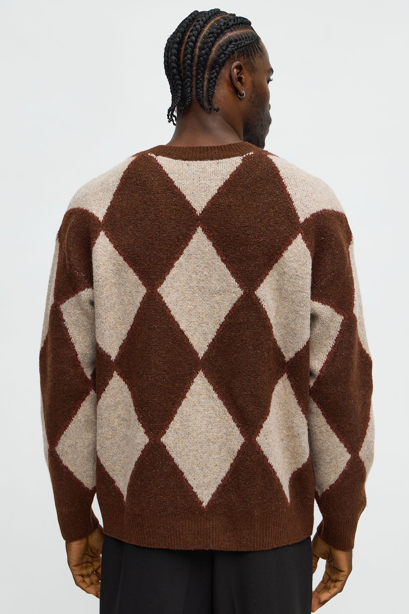 Birch Wood Crewneck Sweater - Brown/combo