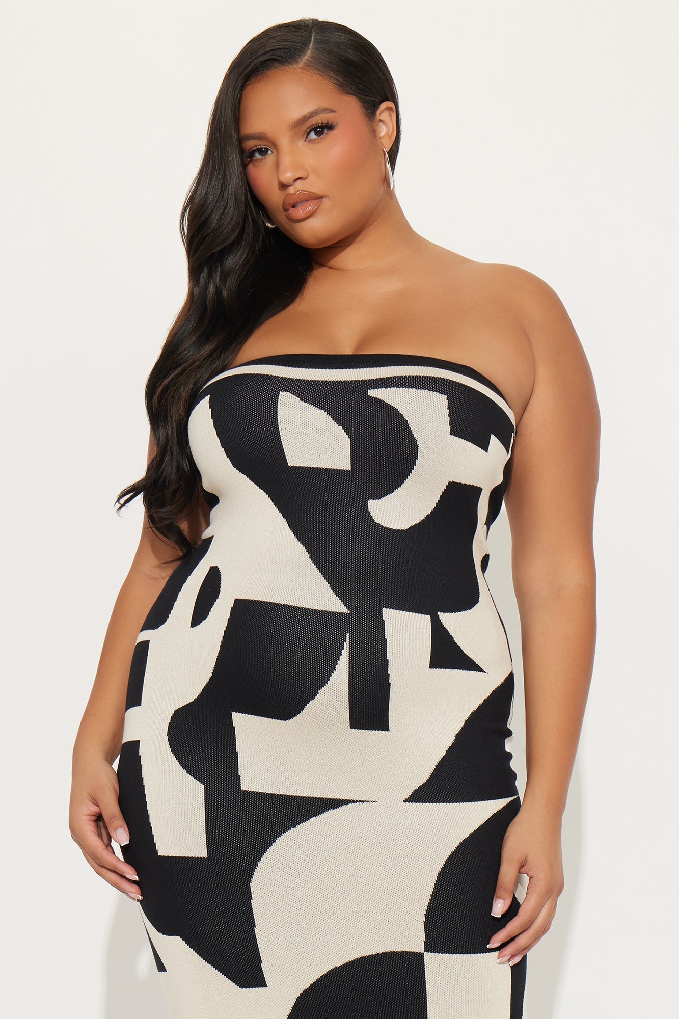 Chill Babe Sweater Maxi Dress Set - Black/combo