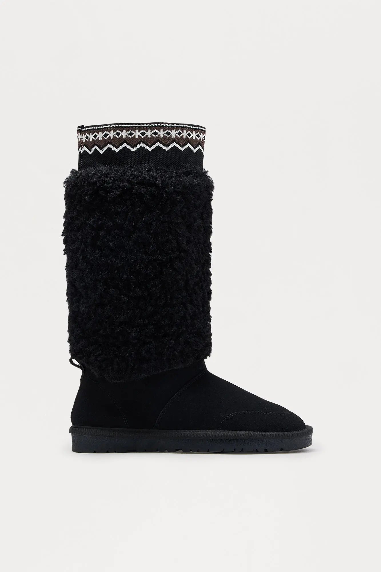 Grizzly Faux Fur Boots - Black 