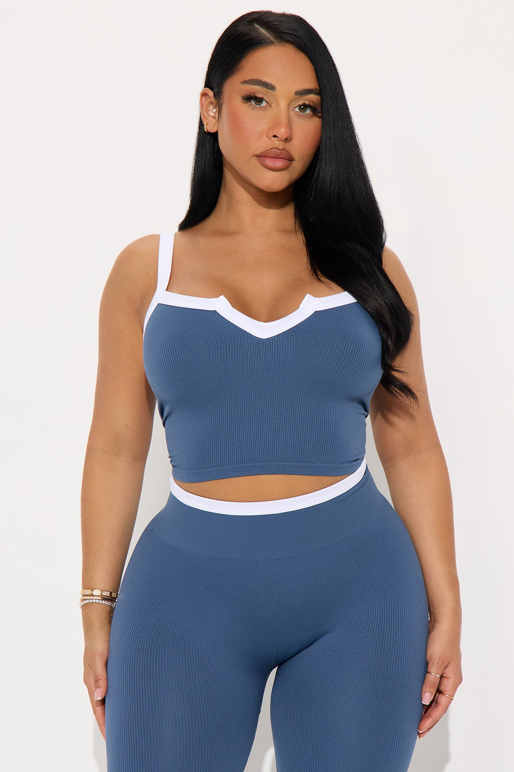 Move In Style Seamless Legging Set - Indigo
