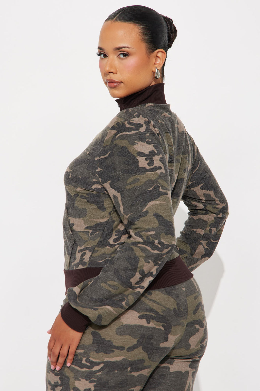 Kaylee Camo Pant Set - Olive/combo
