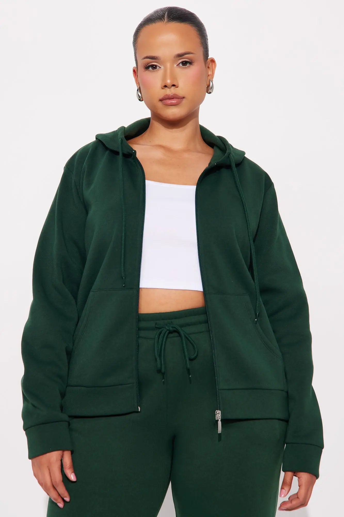 Candice Zip Up Hoodie - Hunter 
