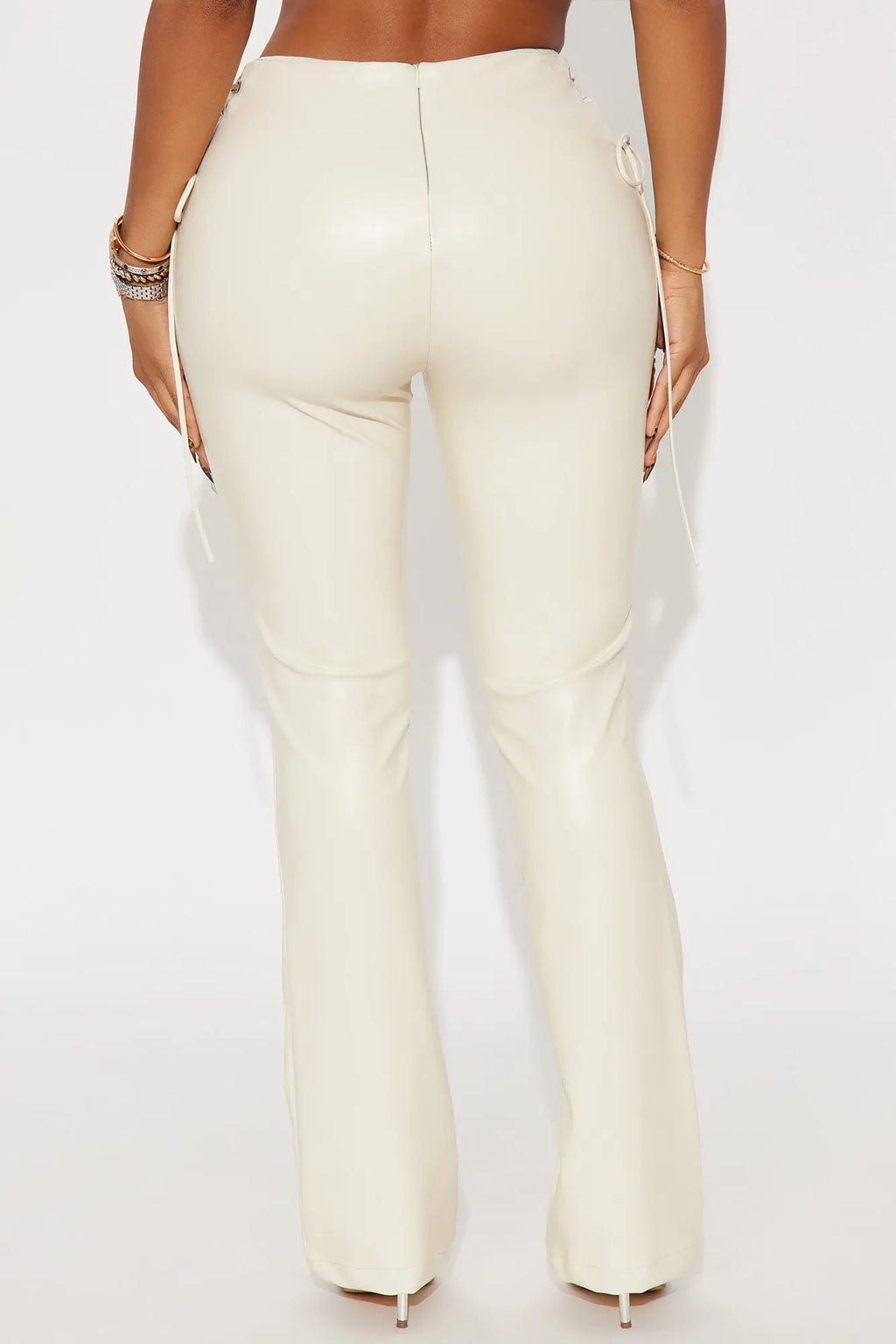 Day N Night Lace Up Flare Pant - Bone 