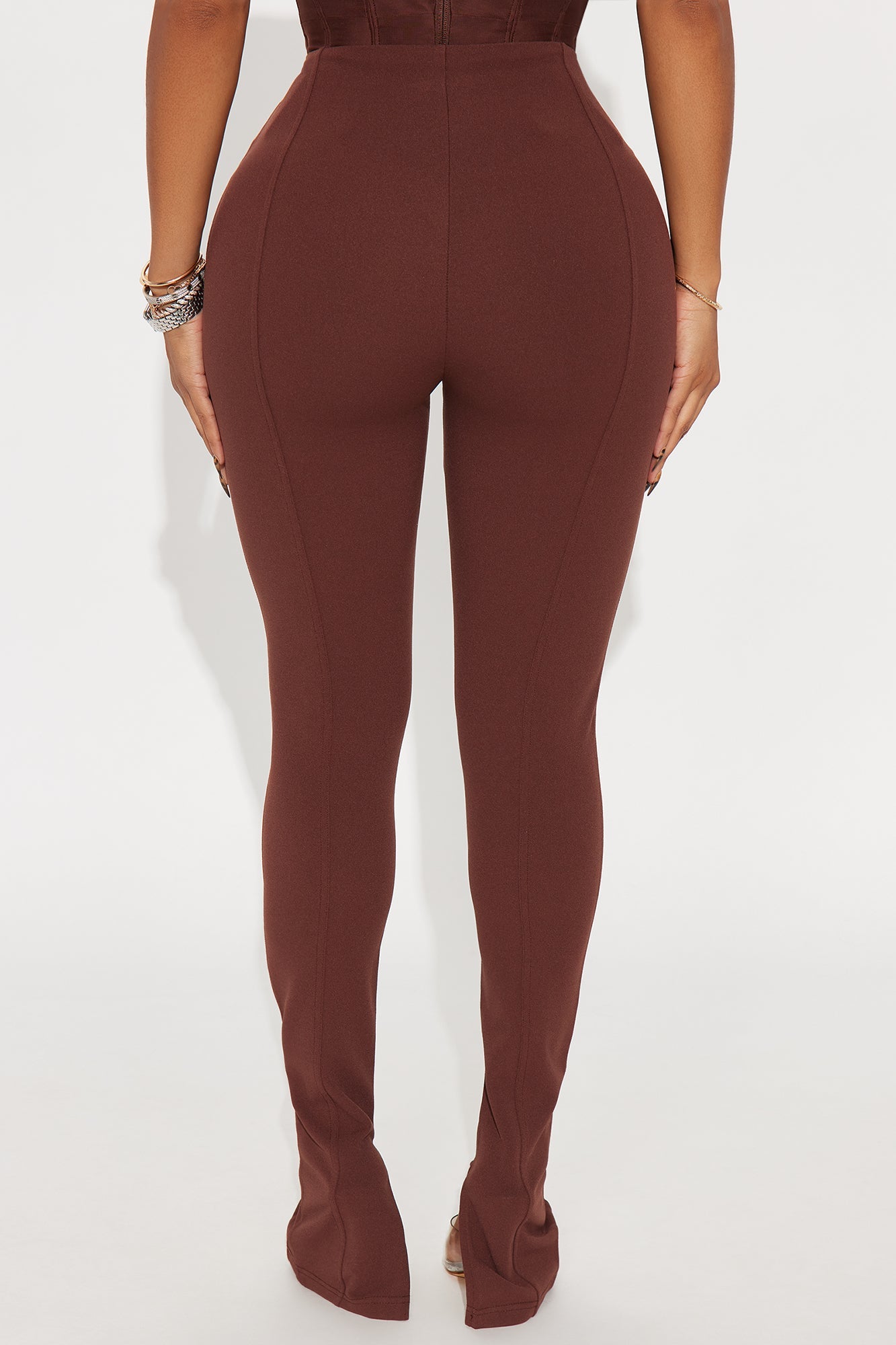 Pretty Iconic High Rise Skinny Pant 33″ - Brown 