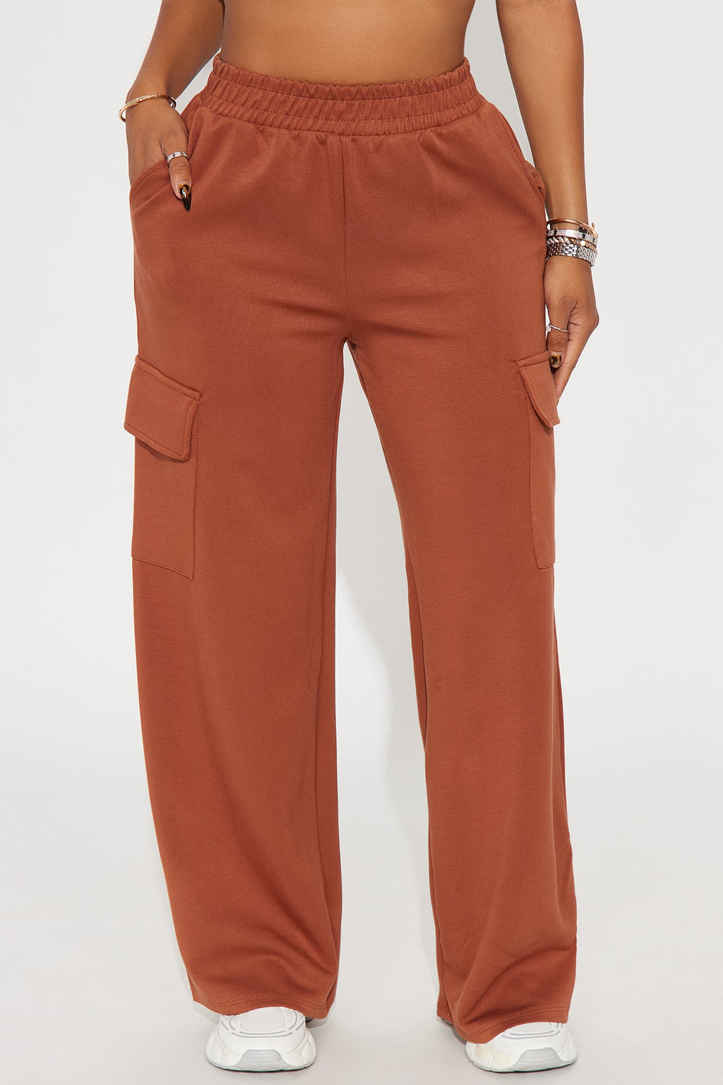 Time To Myself Cargo Lounge Pant - Brown