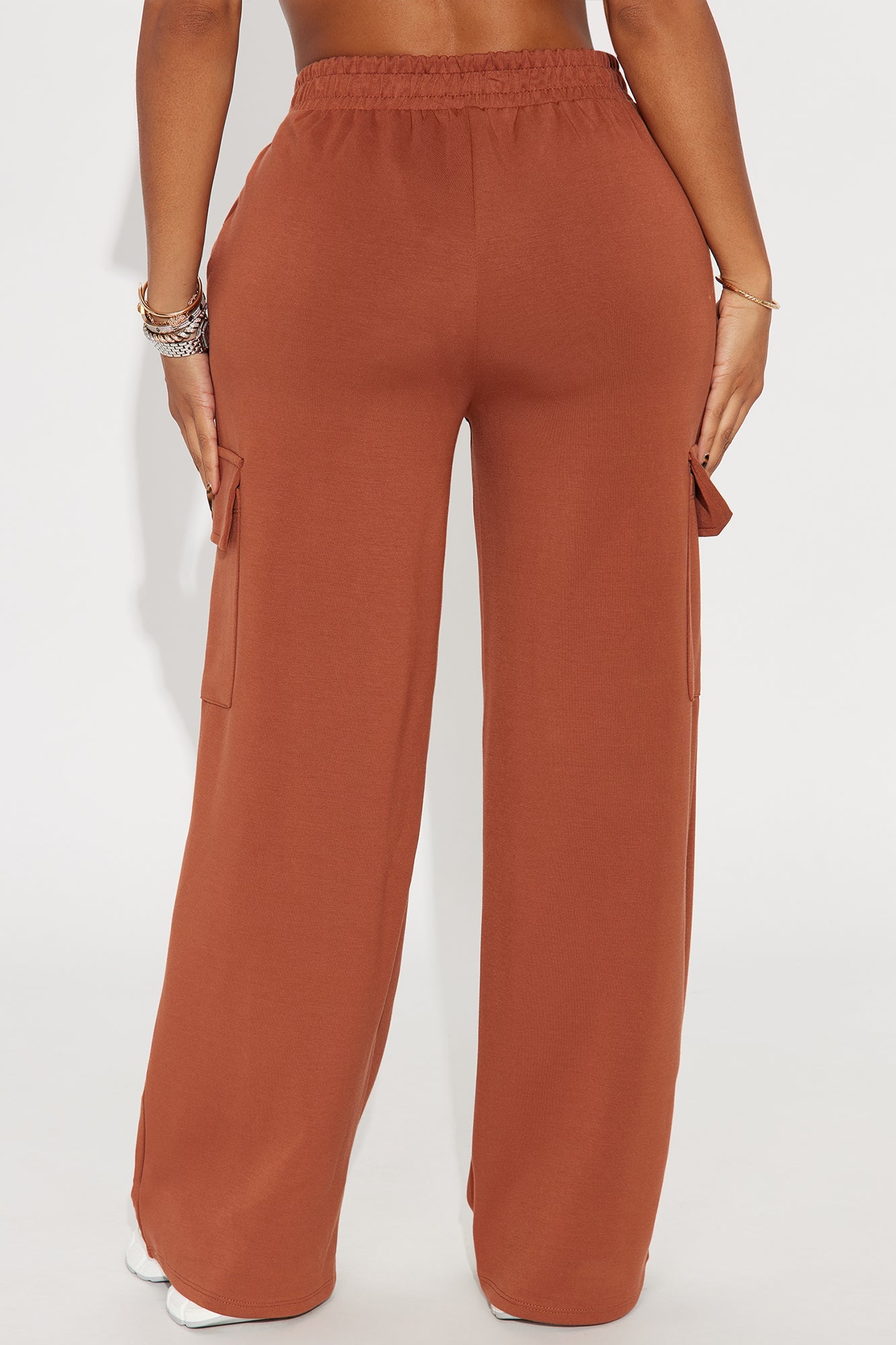 Time To Myself Cargo Lounge Pant - Brown