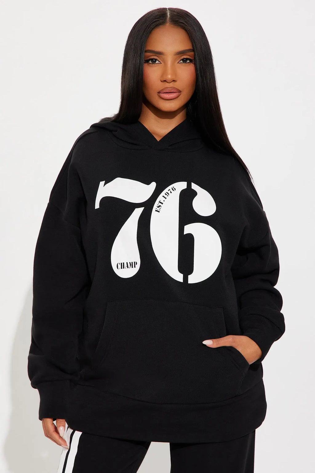 76' Champ Fleece Sweatsuit Set - Black 