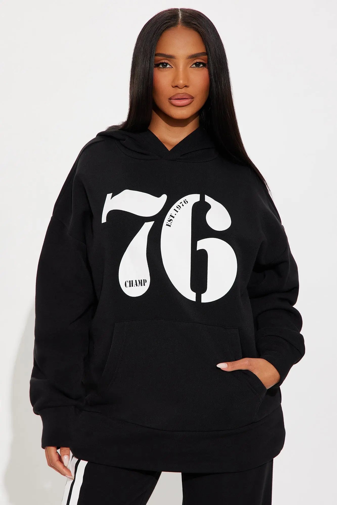 76' Champ Fleece Sweatsuit Set - Black 