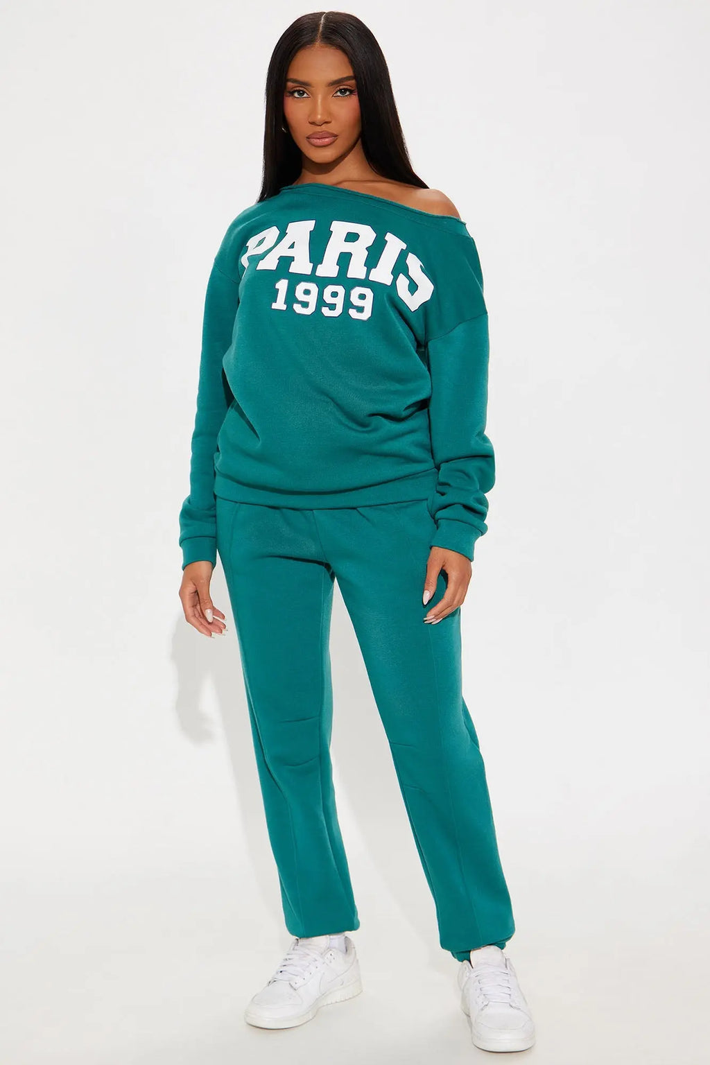 Paris 1999 Fleece Jogger Set - Hunter 