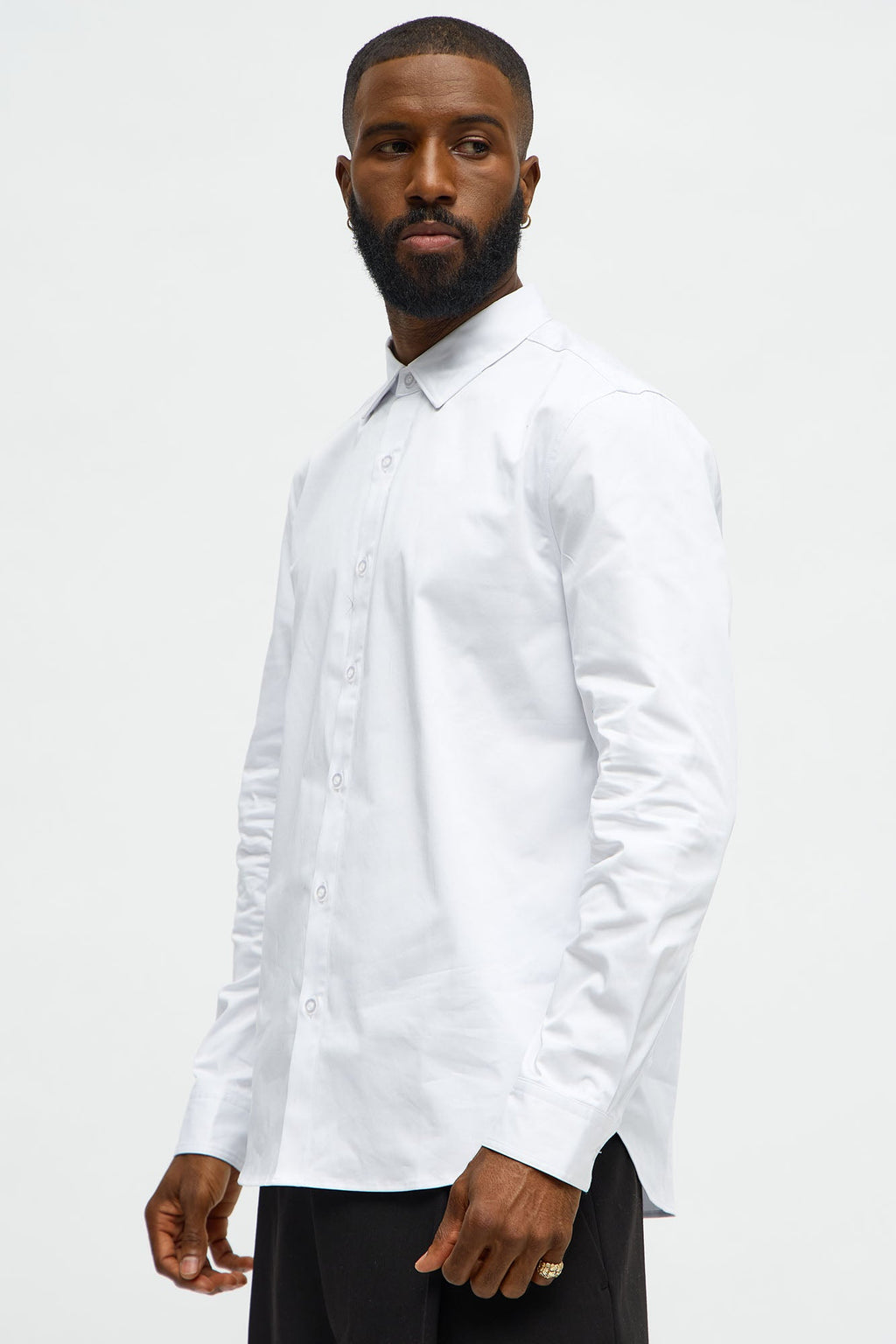 Luxe Stretch Dress Shirt - White