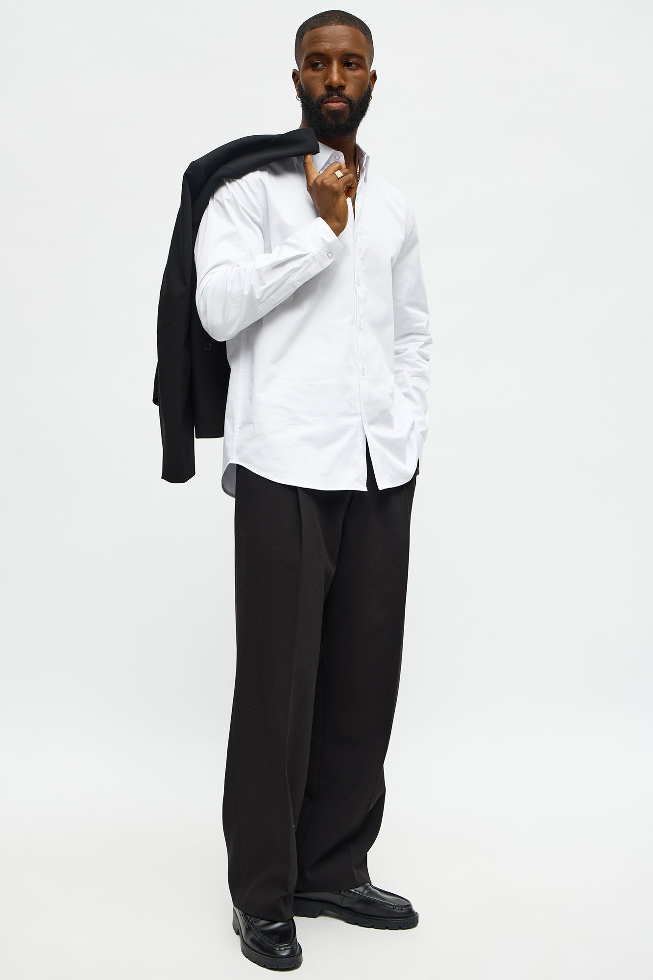 Luxe Stretch Dress Shirt - White