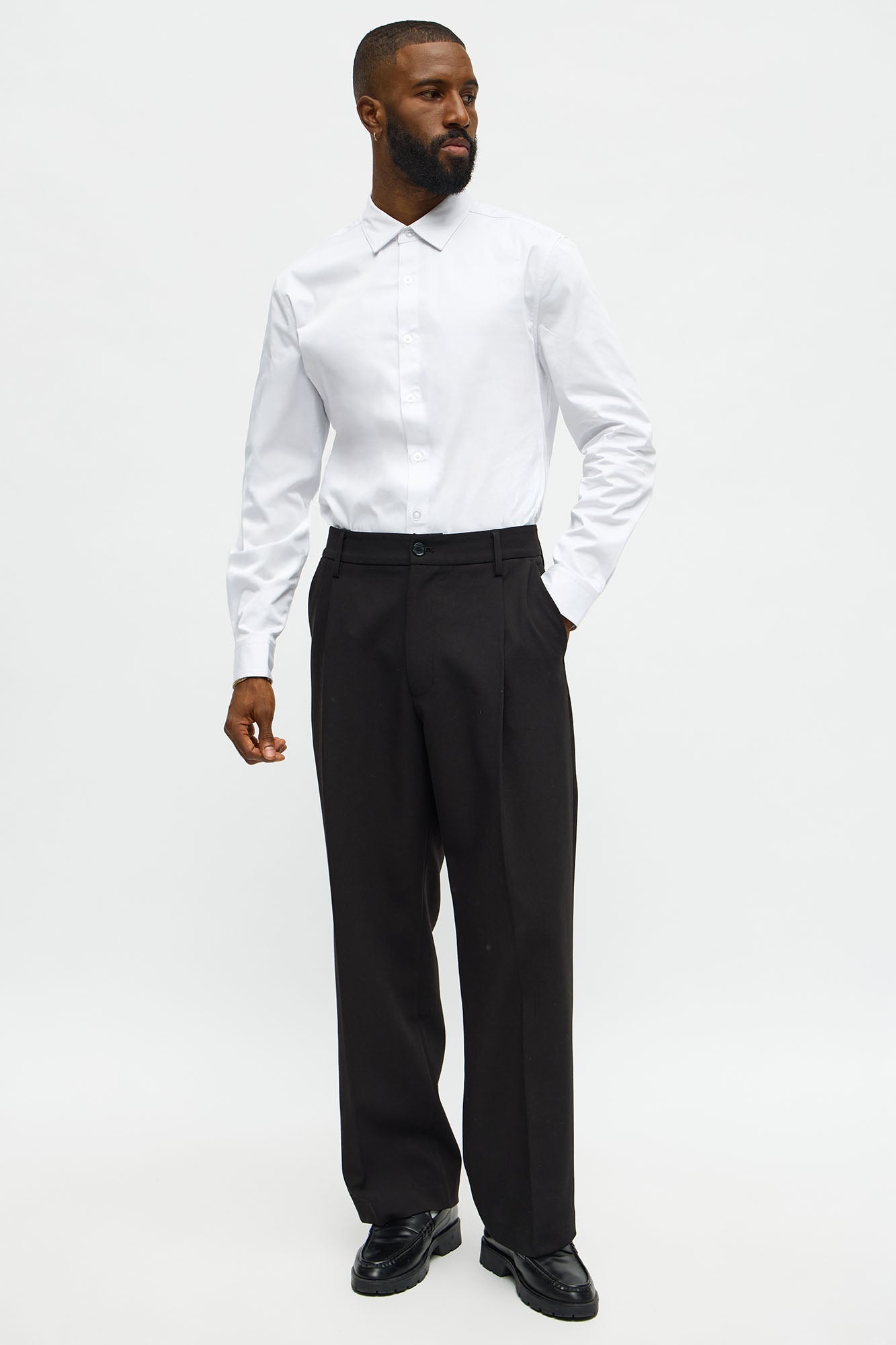 Luxe Stretch Dress Shirt - White