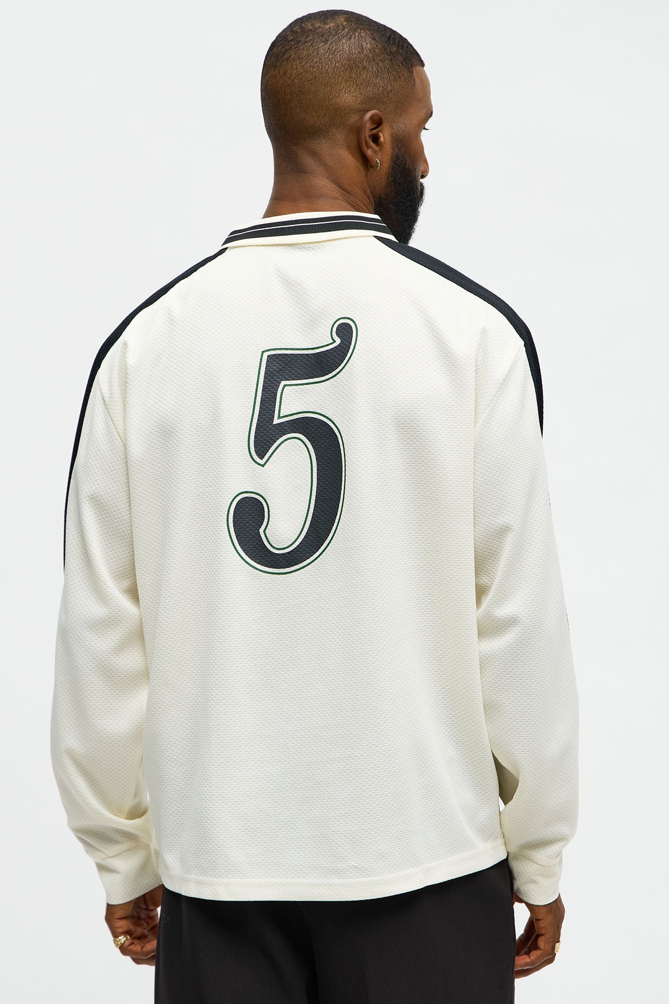 Saints Social Long Sleeve Jersey Polo - Ivory