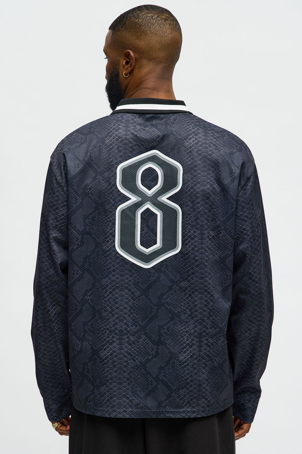 Los Angeles Long Sleeve Jersey Polo - Black