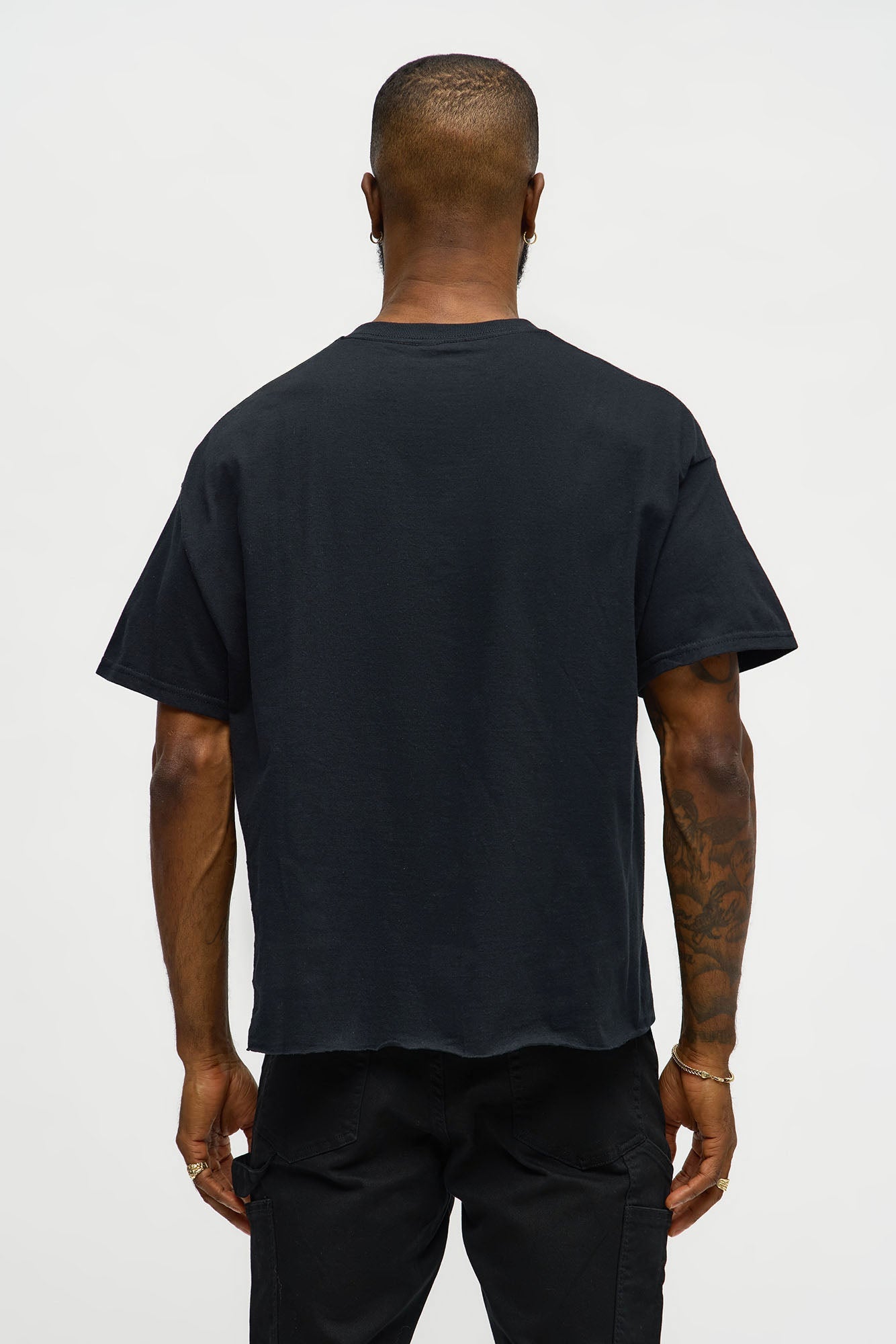 Joker Smile On Your Face Oversized Short Sleeve Tee - Black