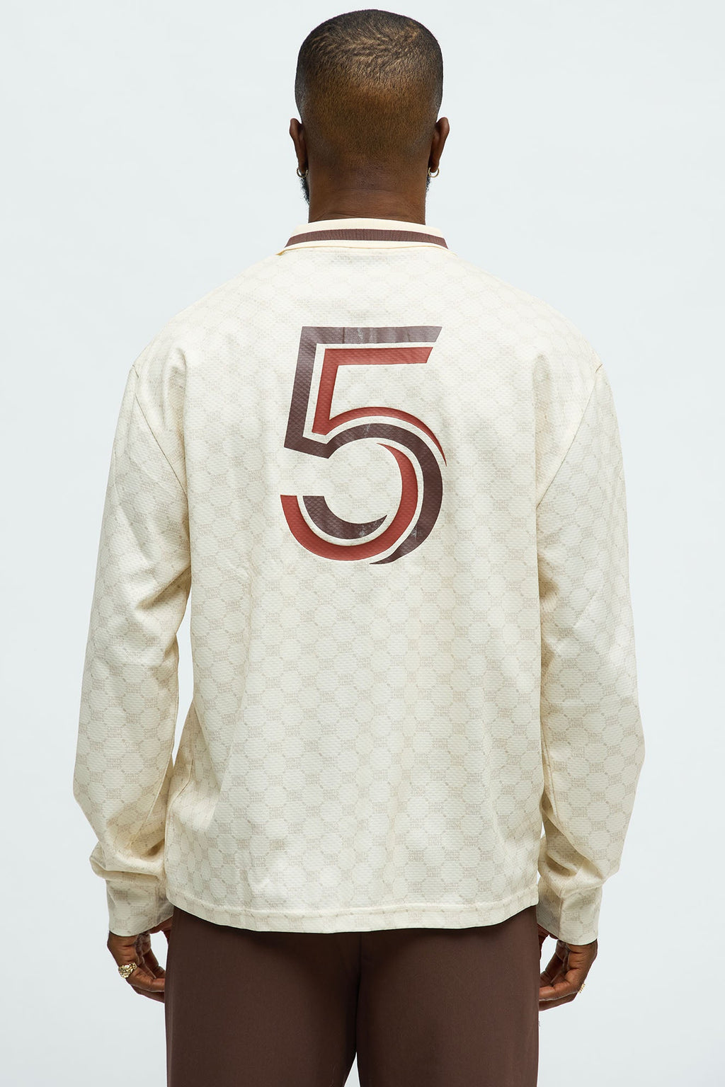 Saints Airways Long Sleeve Jersey Polo - Ivory
