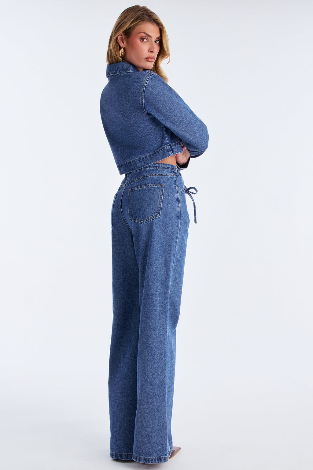 Dixie Denim Pant Set - Medium Wash