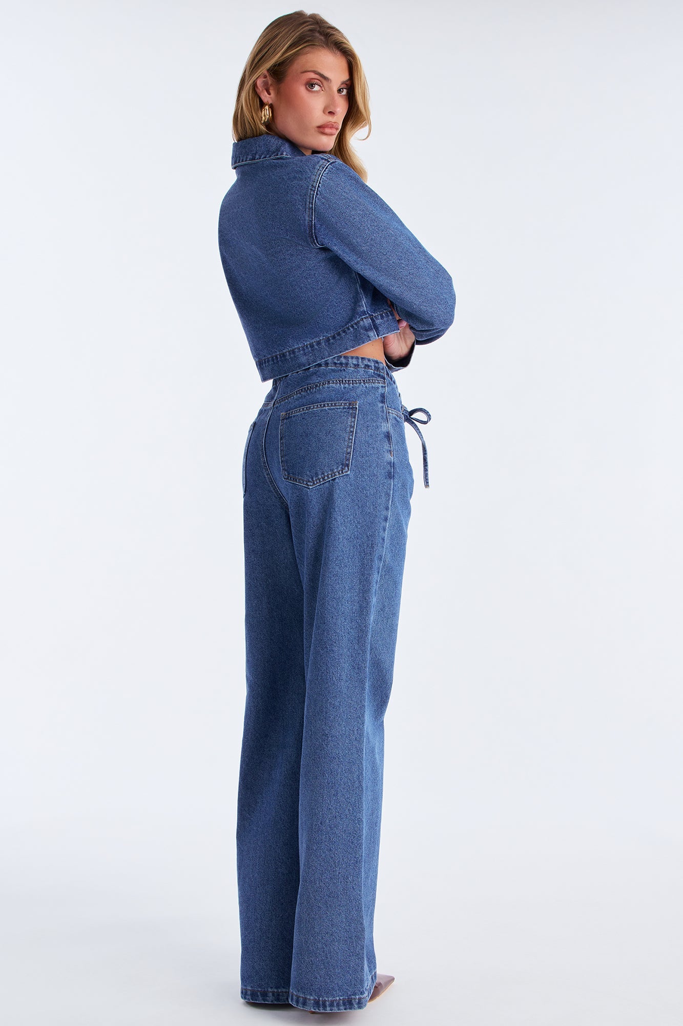 Dixie Denim Pant Set - Medium Wash