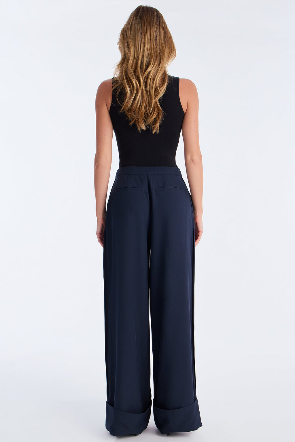 Executive Decisions Cuffed Trouser Pant 32″ - Navy/combo 