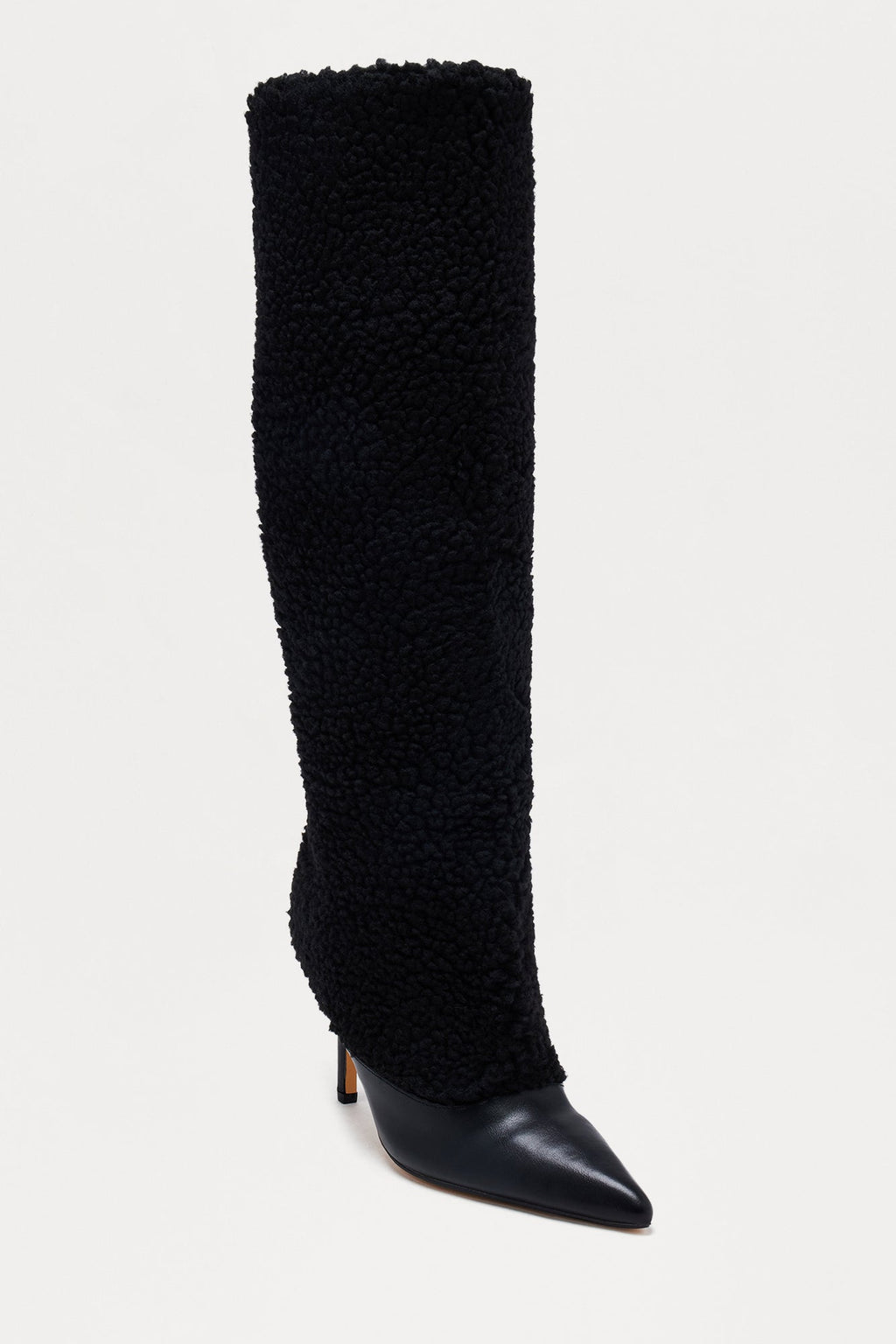 Winnipeg Sherpa Knee High Boots - Black