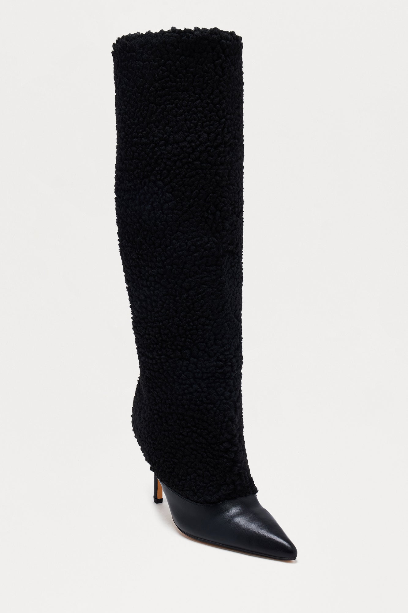 Winnipeg Sherpa Knee High Boots - Black