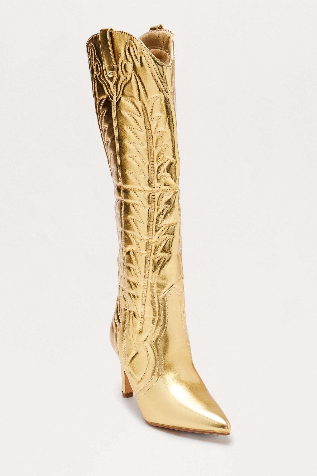 Samaya Knee High Boots - Gold