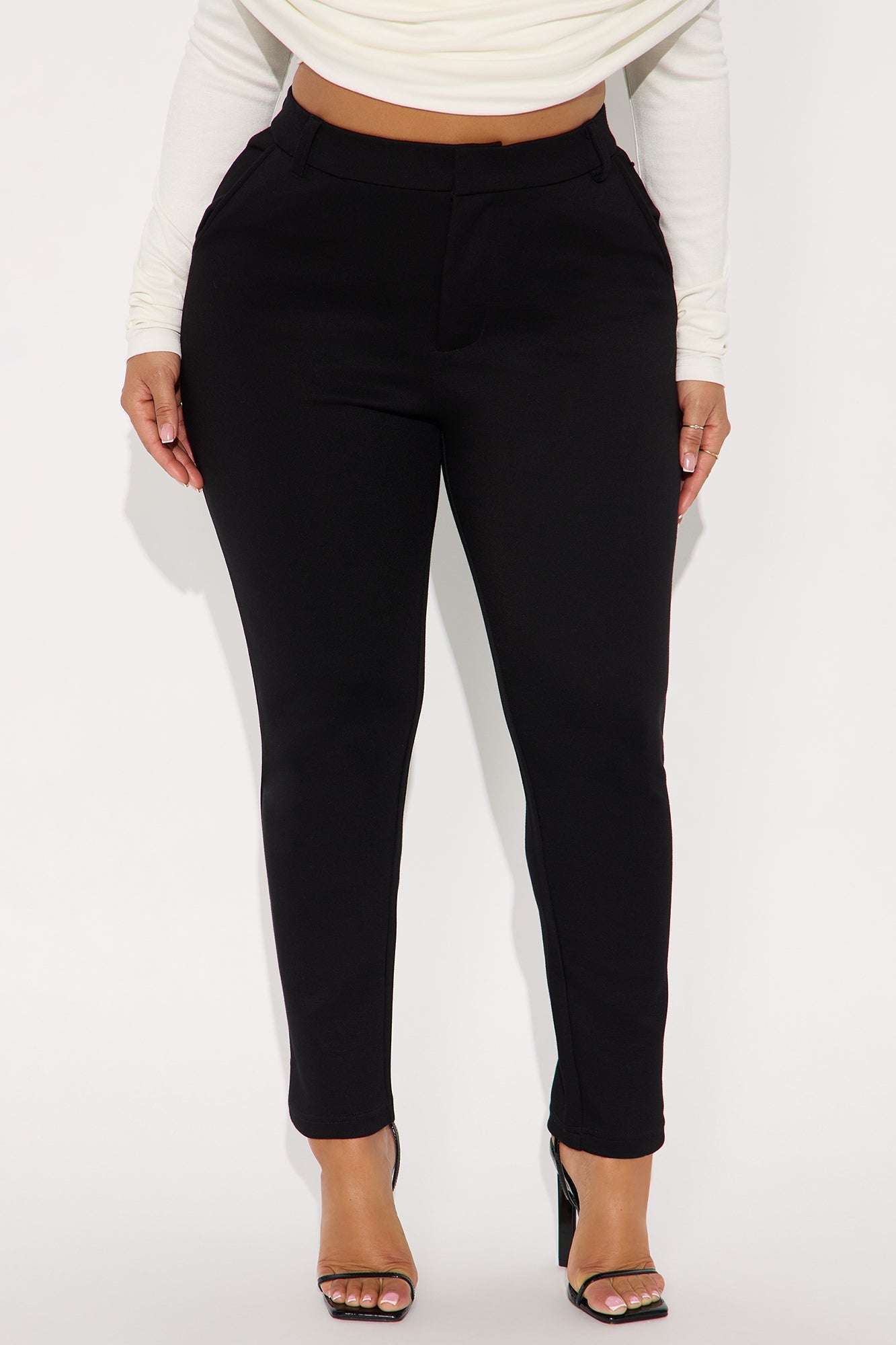 Lolana Ponte Skinny Pant - Black