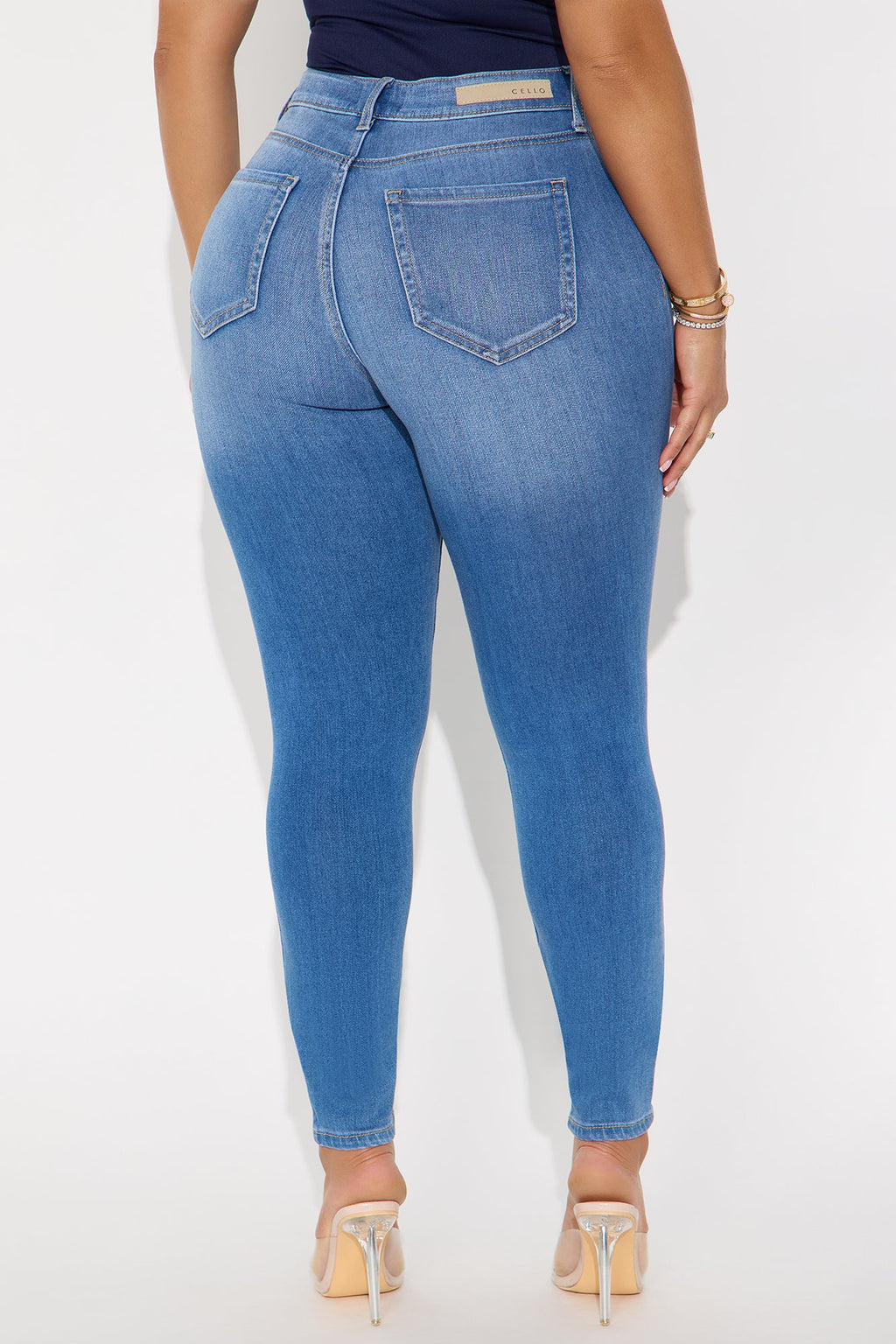 The Soft Touch Ripped Skinny Jeans - Medium Wash