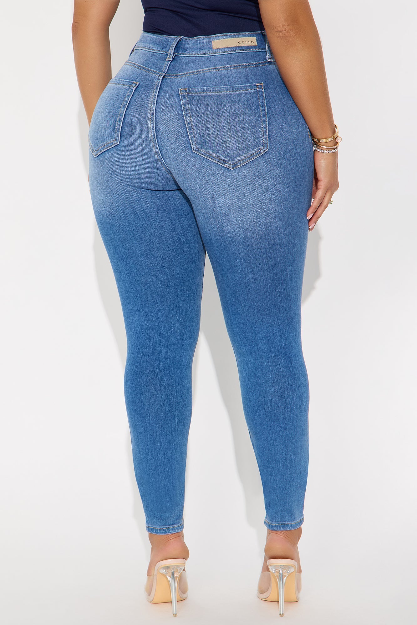 The Soft Touch Ripped Skinny Jeans - Medium Wash