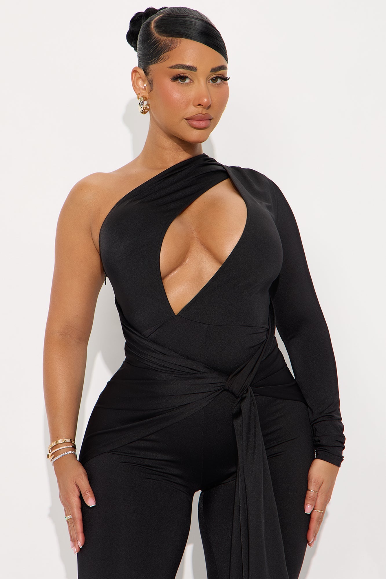 Estella Straight Leg Jumpsuit - Black