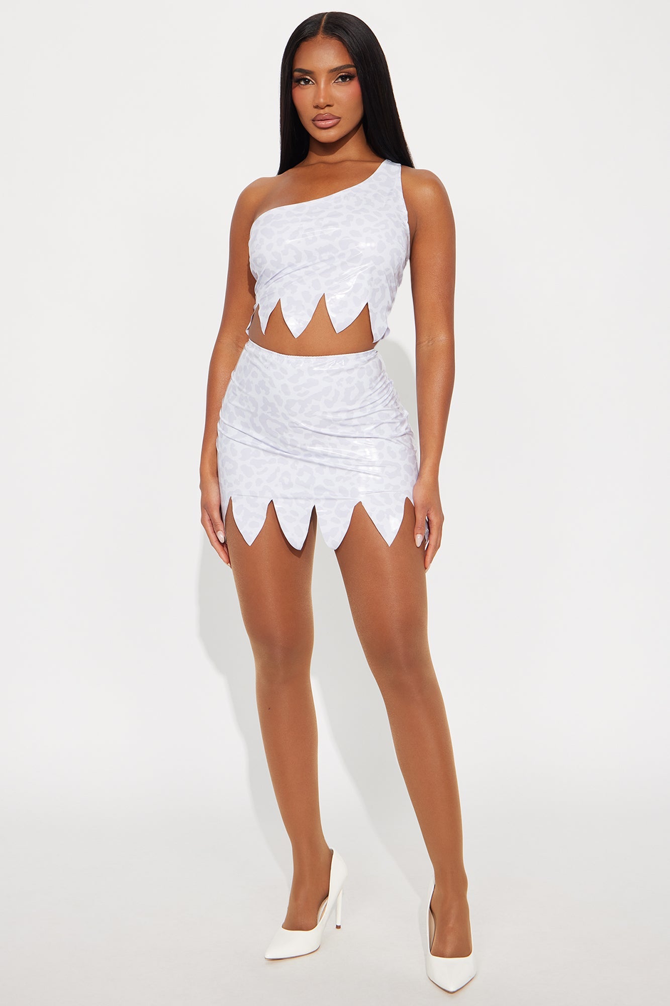 Bedrock Bestie 2 Piece Halloween Costume - White 