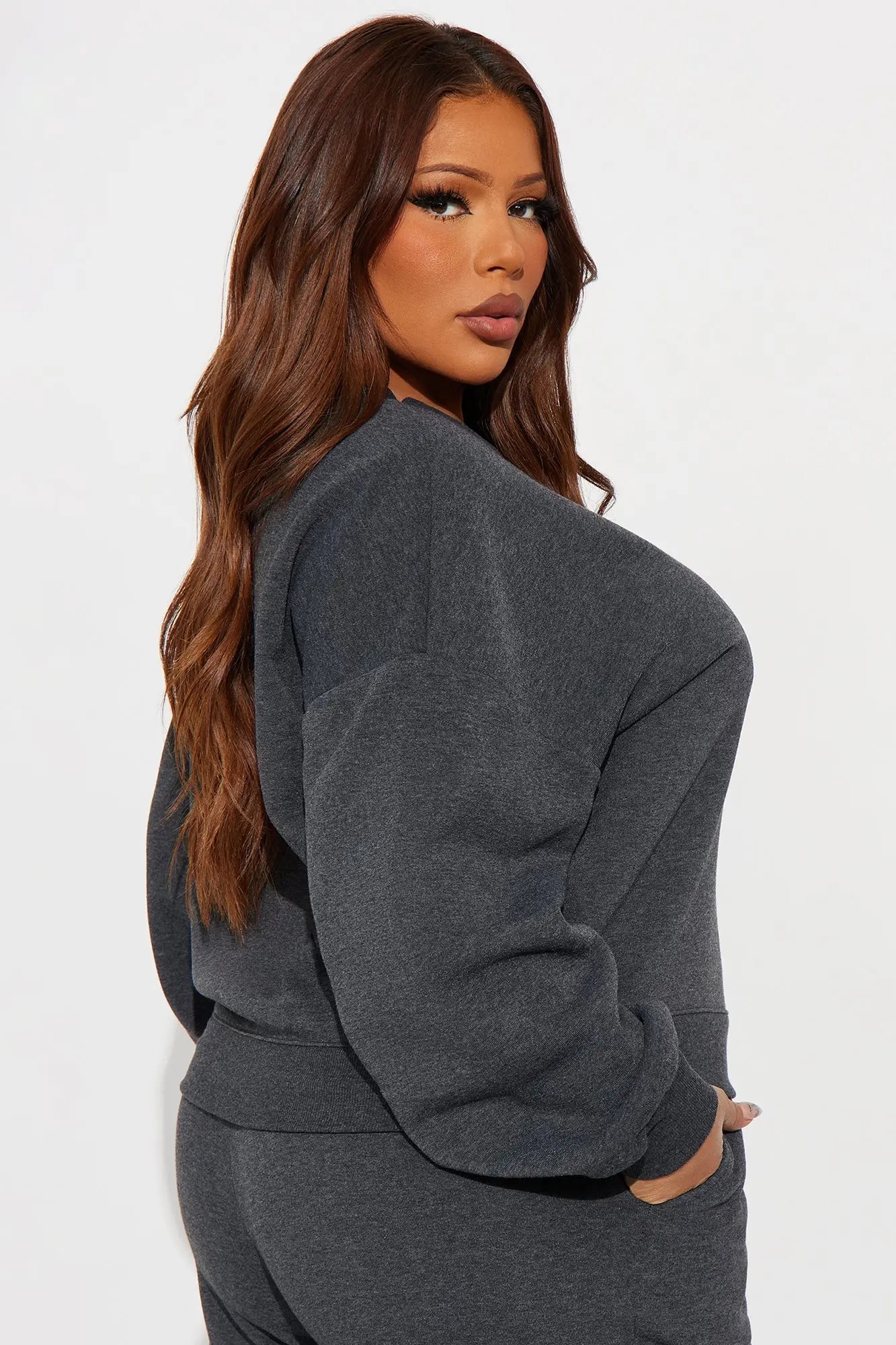 Candice Lounge Crew Neck - Charcoal 