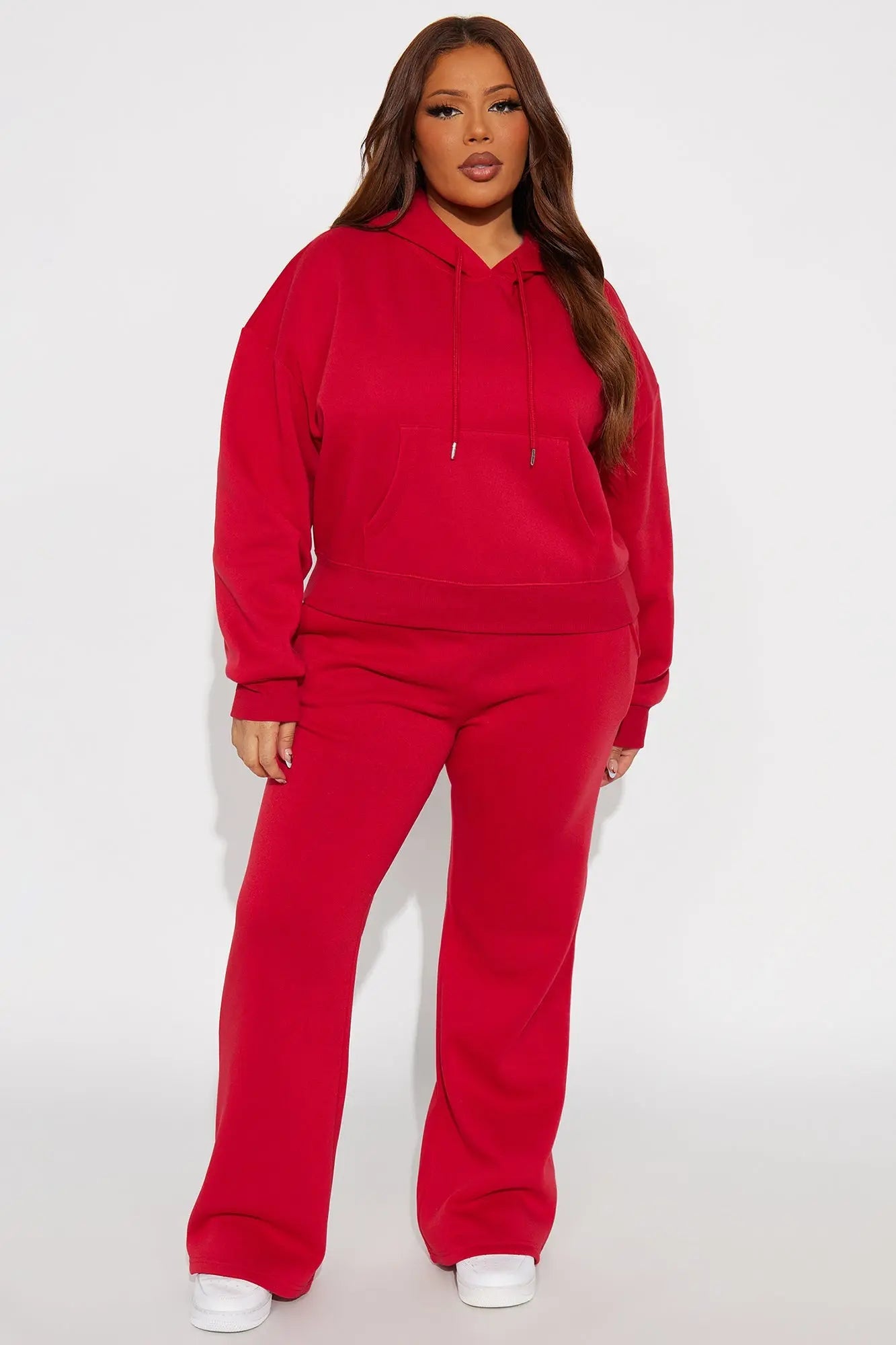 Candice Petite Lounge Flare Pant - Red 