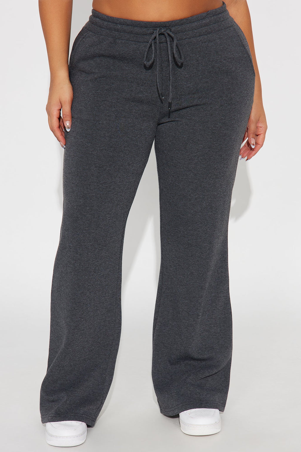 Candice Petite Lounge Flare Pant - Charcoal