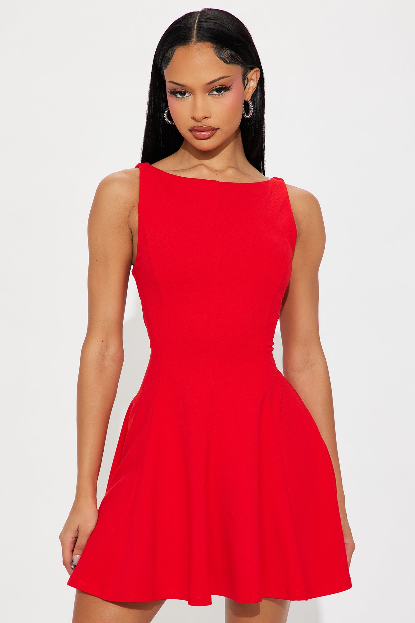 Falling For You Mini Dress - Red