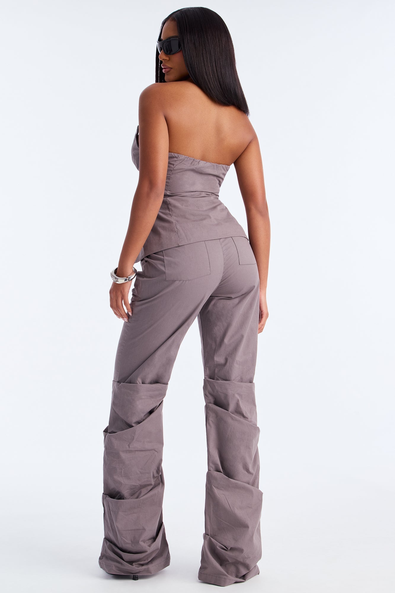 Boss Formation Corset Pant Set - Charcoal 