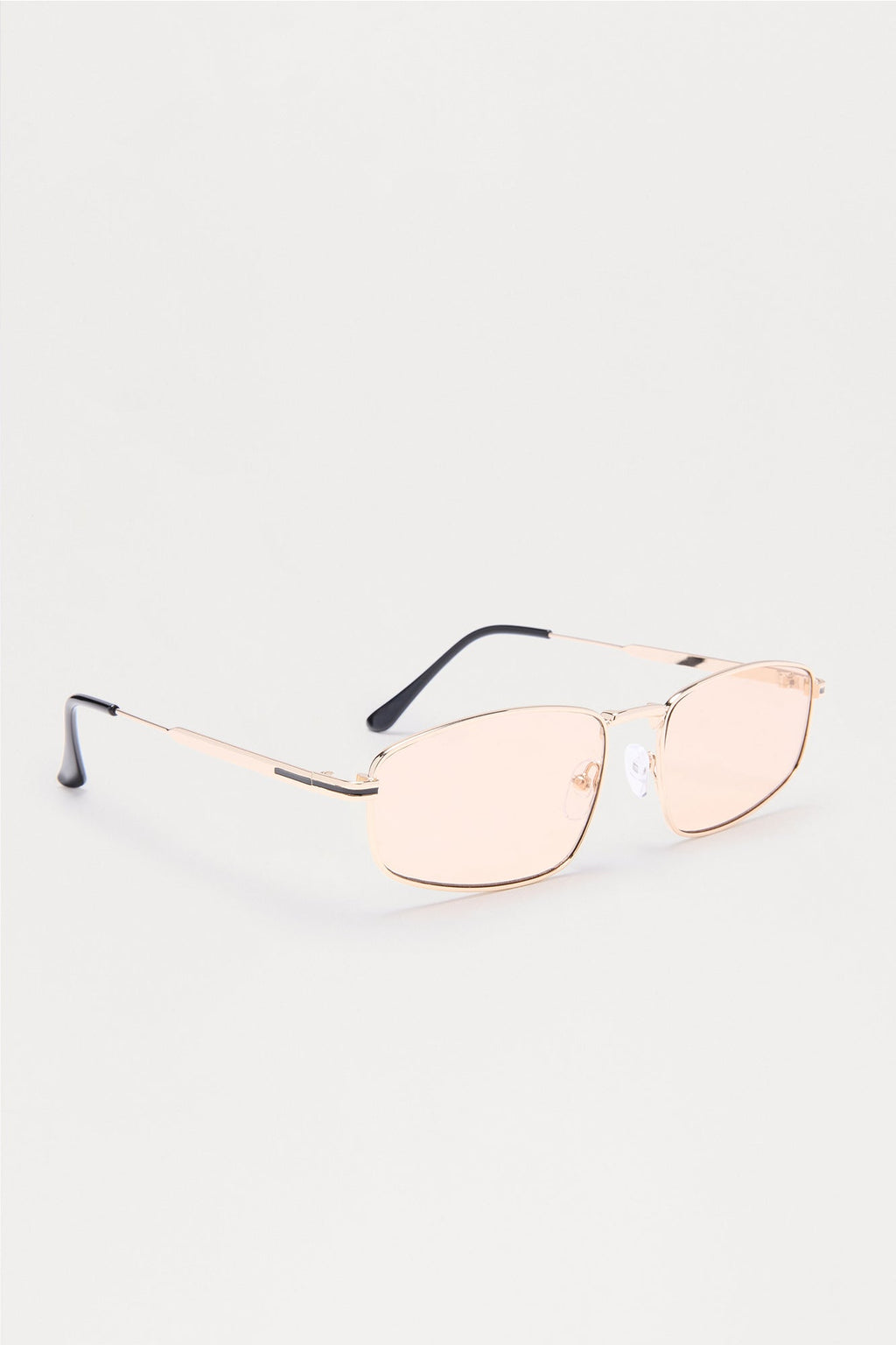 Jet Set Metal Square Sunglasses - Nude
