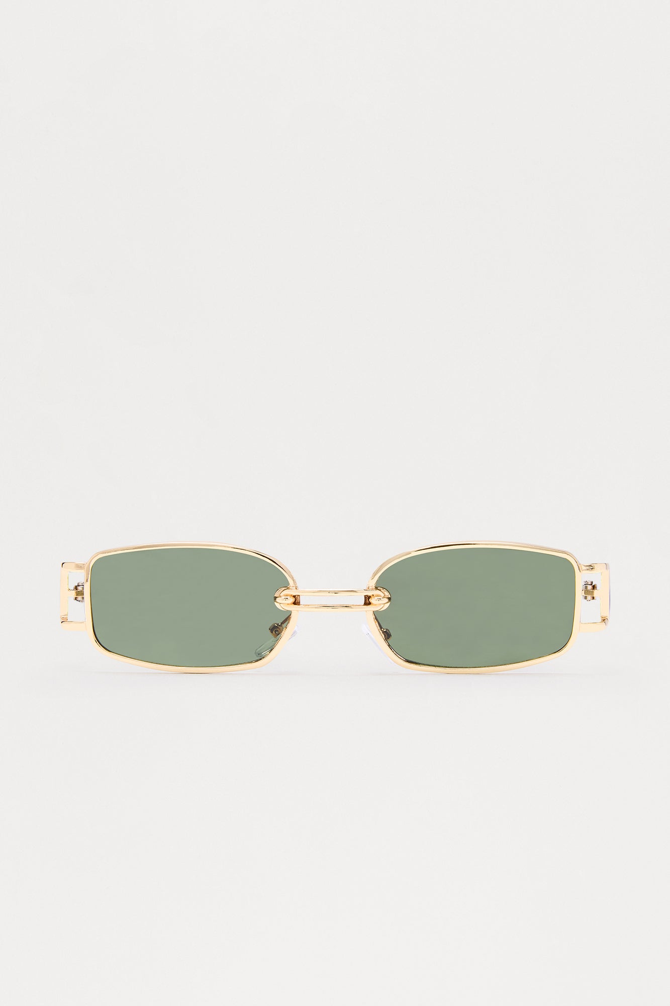 Side Glare Square Sunglasses - Gold/Black