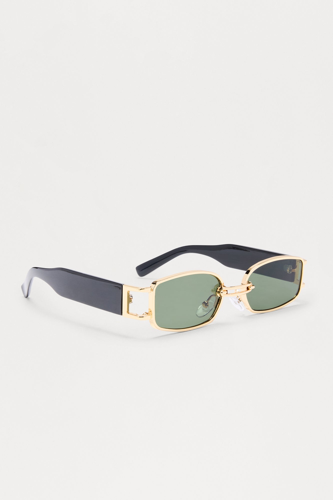 Side Glare Square Sunglasses - Gold/Black